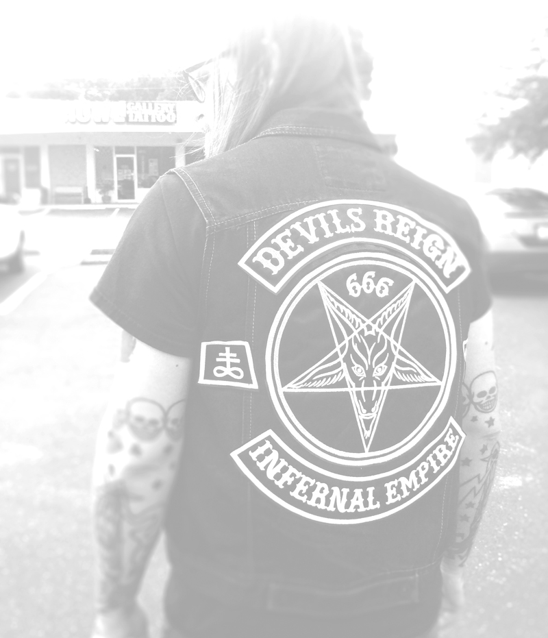 devils reign back patch set